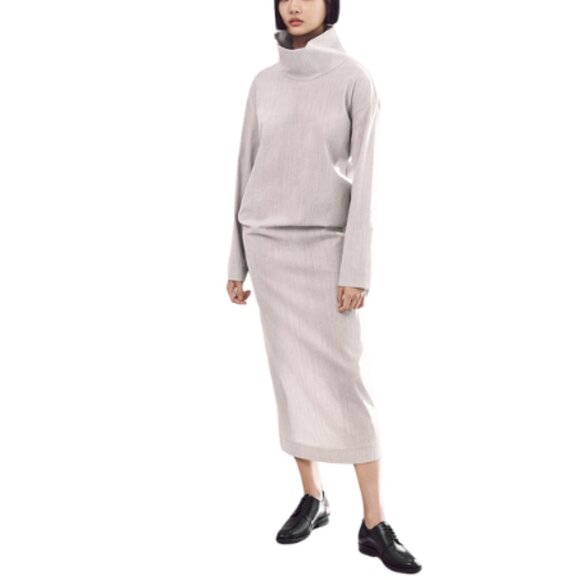 COS Dresses & Skirts - COS Womens 4 Oversized High Neck Wool Blend Long Sleeve Dress